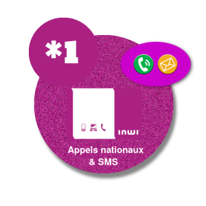 Recharge  Inwi  Appels nationaux & SMS  *1