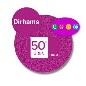 Recharge  Inwi  Dirhams 50DH